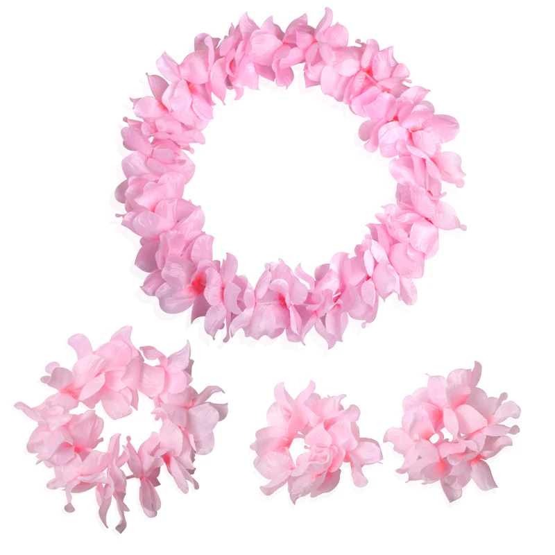 

HAWAIIAN LEIS HULA ALOHA HAWAII HEN STAG FLOWER GARLAND PARTY LOT BULK
