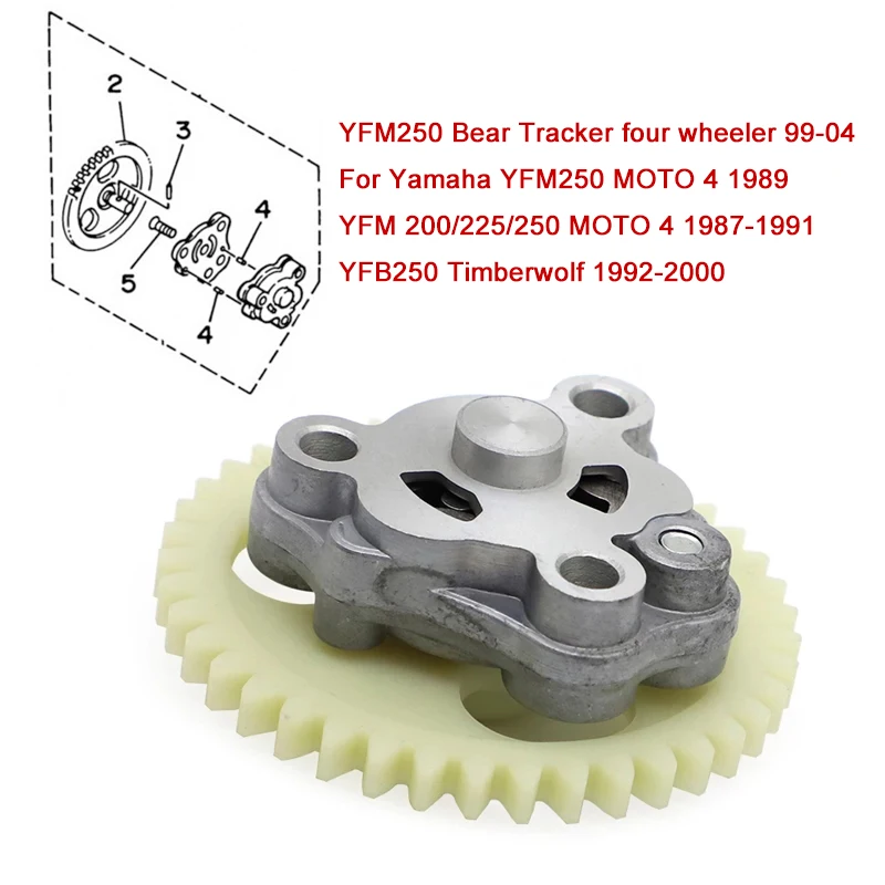 Прокладка шестеренки масляного насоса для YAMAHA MOTO 4 1989 YFM 200 225 250 1987-1991 YFB250 Timberwolf YFM250