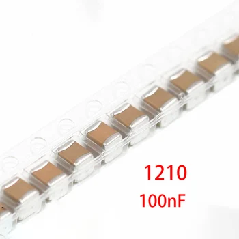 50 pz 1210 100nF 104K 0.1uf 250V X7R 10% SMD condensatore ceramico multistrato con Chip a Film spesso