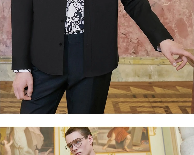 JackJones Мужская умная Повседневная рубашка из хлопка без железа 219305516