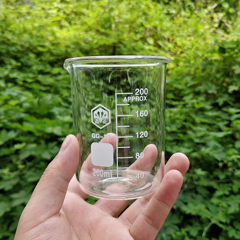 

Beaker in low form,Capacity 200ml,Outer diameter=65mm,Height=92mm,Laboratory beaker