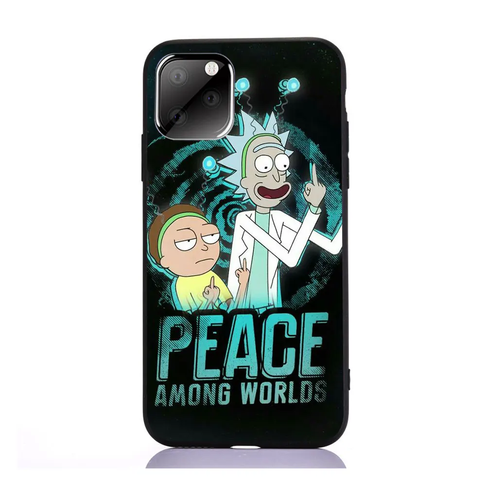 Горячая Распродажа, чехол для телефона с аниме Риком и Морти для iphone 11 PRO MAX 7 5S SE 6s 7 8 Plus, чехол из ТПУ для iphone X XR XS MAX, чехол