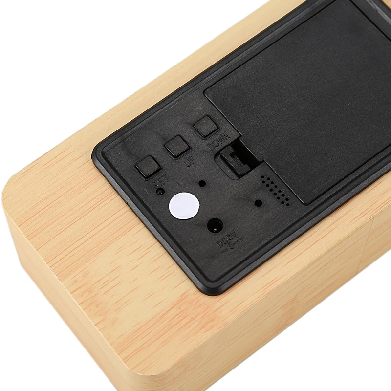 Современный светодиодный Будильник Температура Влажность электронные настольные цифровые настольные часы