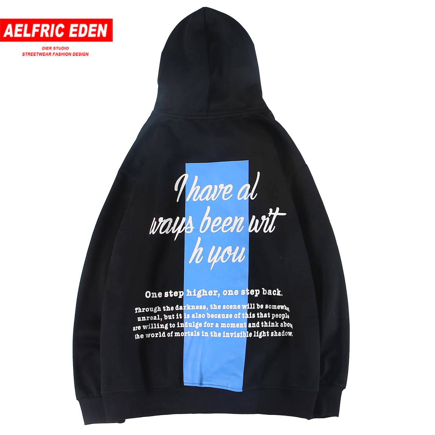 Aelfric Eden/повседневные мужские толстовки с капюшоном и буквенным принтом, уличная одежда Harajuku, пуловеры, модные мужские толстовки в стиле хип-хоп