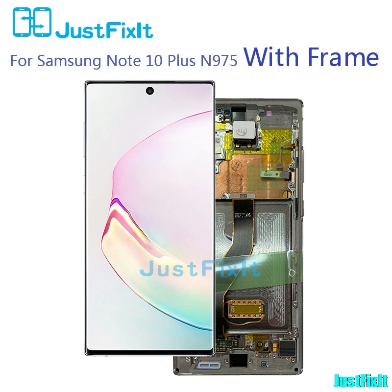 Оригинальный Для Samsung Galaxy Note 10 /Note 10plus/Note +/Note pro ЖК-дисплей с рамкой сенсорный экран