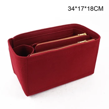 

Purse Organizer Insert Felt Bags Handbag Tote Shaper Multi Pocket