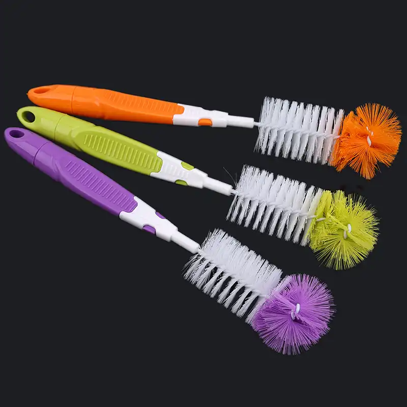 baby bottle and nipple brush