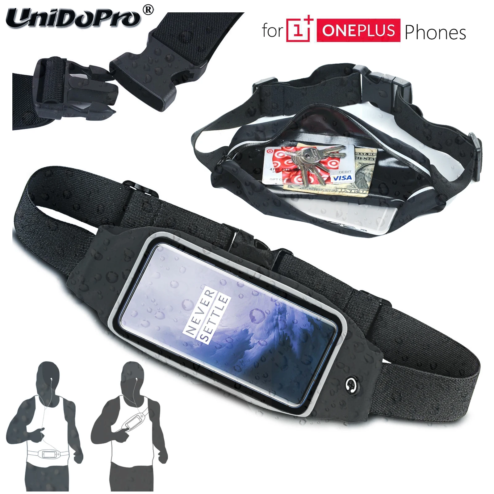 Waterproof Sport Running Fitness Pouch Case for OnePlus Nord 8 7T 7 Pro