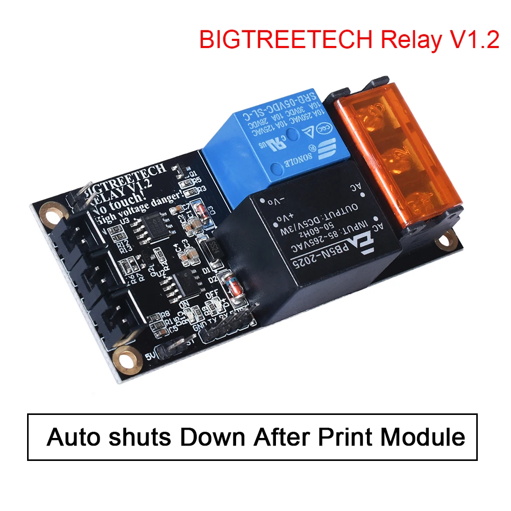 

BIGTREETECH Relay V1.2 Impressora Automatic Shut Down Module 3D Printer Parts For BIQU Thunder CR10 SKR PRO Motherboard