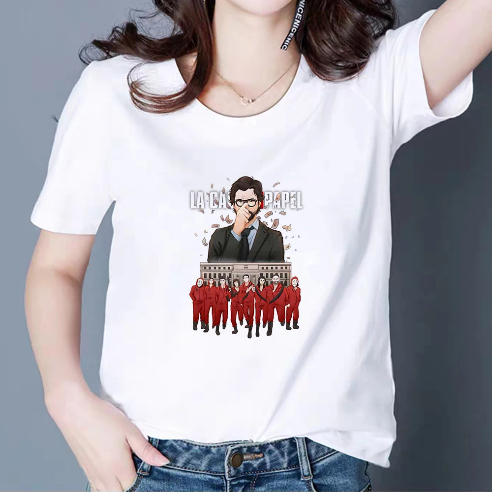 Money Heist Personality Vogue летние футболки забавные винтажные с надписью Wacky La Casa De Papel