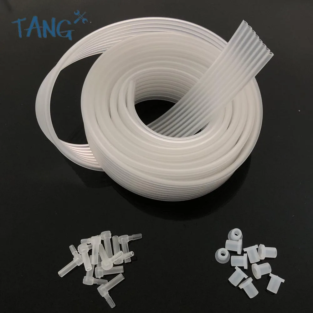 1.5 meter 4 6 8 color ciss line Ink tube ink pvc pipeline + Tube Elbow Rubber stopper CIS CISS parts Accessories kits | Компьютеры и