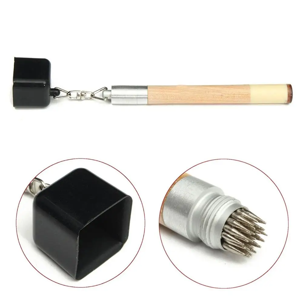 2 в 1 держатель Pricker Cue Tip Prep инструмент карманный бильярдный мел стол ручка для снукера бильярдные аксессуары