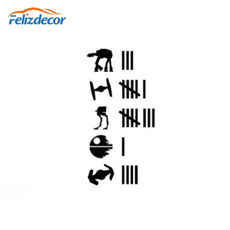 Black/Silver Keeping Score Car Rear Window Vinyl Sticker Decor Hit Accident Count Humour Joke Car Sticker Decoration C363 - Image 2