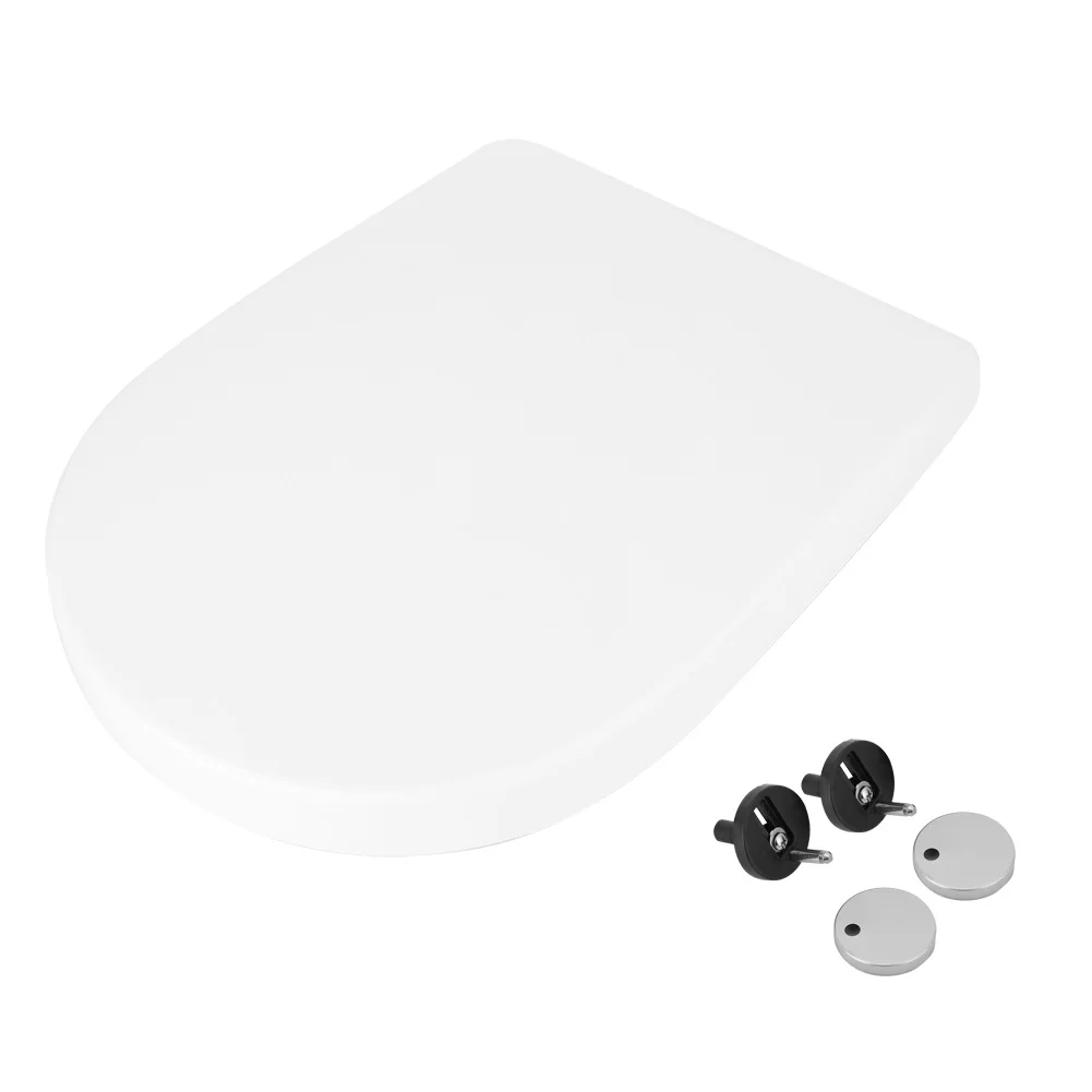 Household Bathroom Slow-Close Toilet Seat Cover U Type Lid Replacement Mute | Обустройство дома
