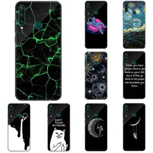 Silicon Case for Huawei Y6P Black Luxury Tpu Soft Case for Huawei Y6P Phone Case Full Protective Coque Etui Bumper Back Cover