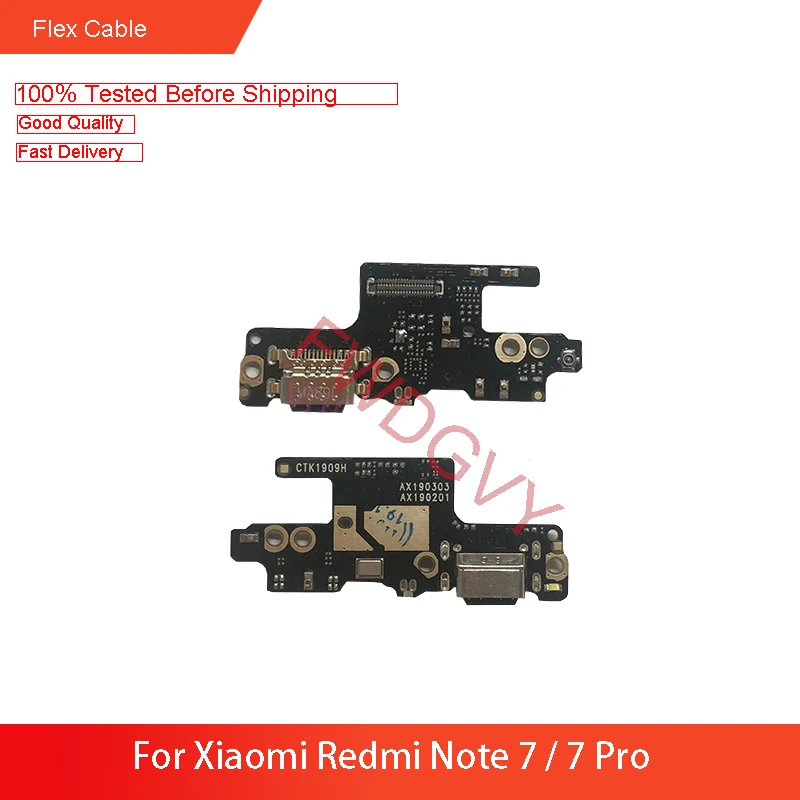 Replacement For Xiaomi Redmi Note 7 / Pro USB Charger Dock Connect Charging Flex Cable Repair Spare Parts Test QC | Мобильные