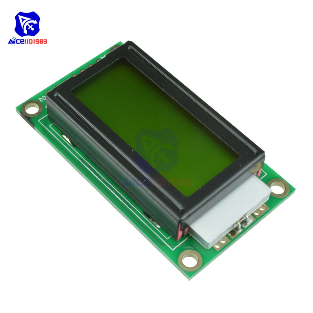 Diymore 0802 lcd 8*2 символьный ЖК-дисплей с подсветкой модуль LCM для Arduino Raspberry Pi