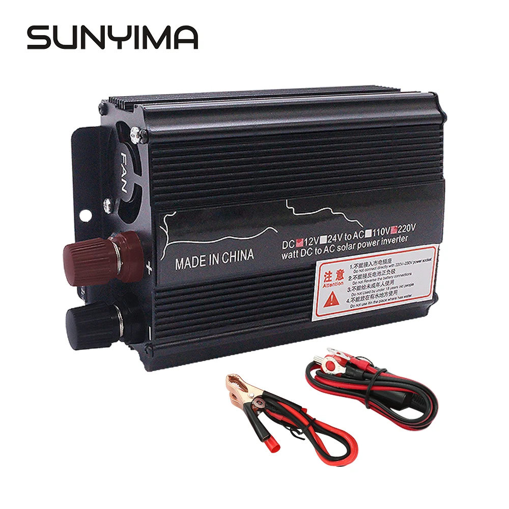 SUNYIMA 500 Вт DC 12 В 24 в AC 220 Модифицированная синусоида Портативный Автомобильный