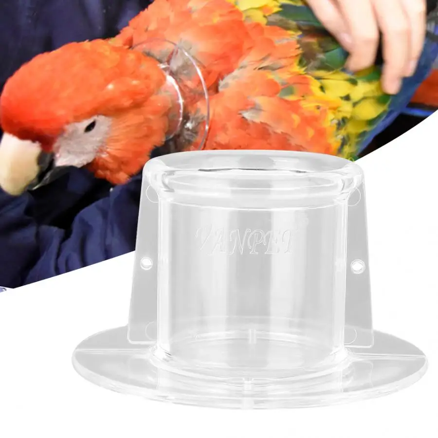 Collar protector de aves para mascotas, protector de cuello antimordedura, pluma curativa de heridas