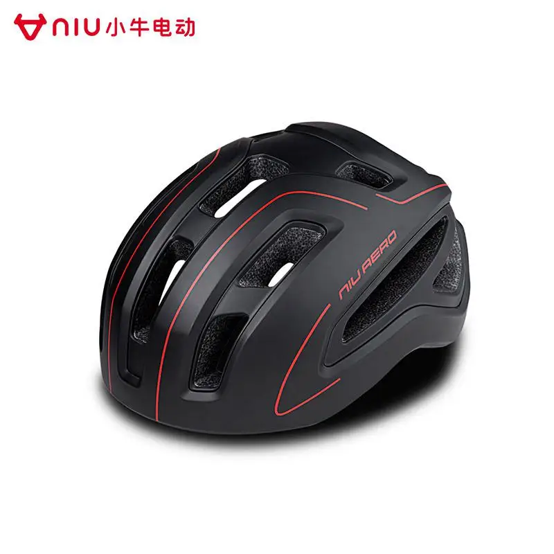 Niu Aero спортивная езда шлем горная дорога приспособления для езды на велосипеде - Цвет: BLACK