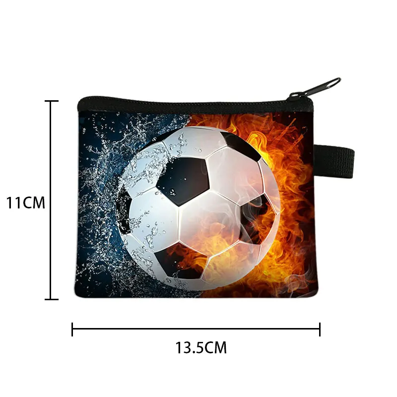 Footbally Soccerly Coin Purses Men Soccer Wallet New Kids Wallets Short Purse Sports Ball Game Competition Mini Purse For Coins coin purse coin wallet change bag