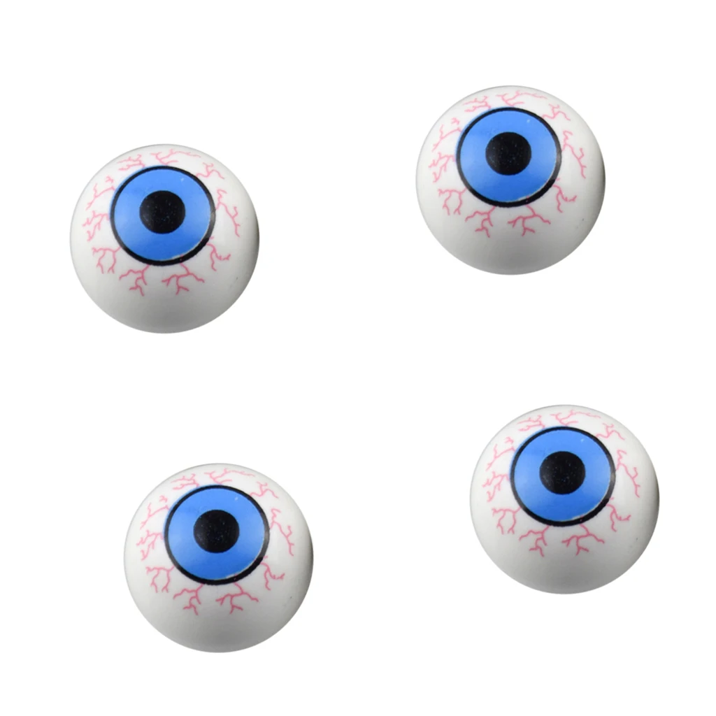 4pcs Eye Ball Eyeball Car Bike SUV Wheel Valve Air Stem Cap Tire Cover Dust