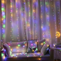 3x 3M kurtyna LED girlandy z lampkami w kształcie sopli bajkowe oświetlenie bożonarodzeniowe garland Outdoor Home na ślub/imprezę/dekoracje ogrodowe 3x1M 4
