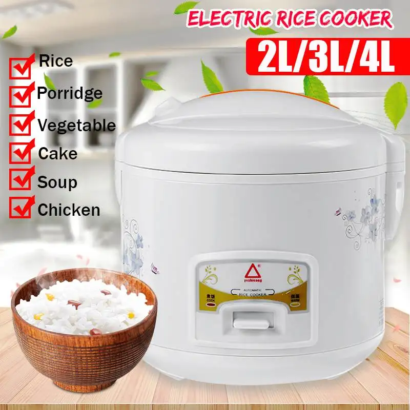 

NEW Multifunction Electric Rice Cooker 2/3/4L Alloy Cast Iron Heating Pressure Cooker Soup Cake Maker Home Kitchen Appliances