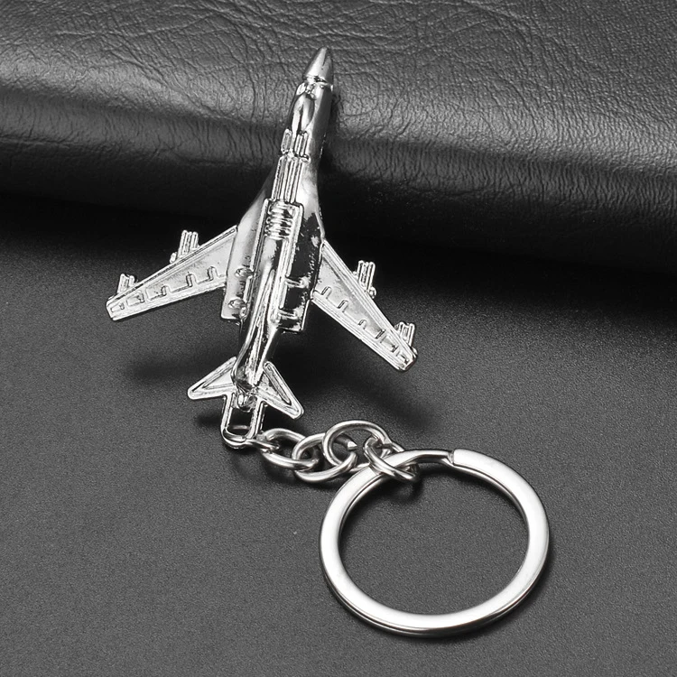 Keychains For Men Car Bag KeyRing Air Plane Model Fighter Toy Travel Fashion Gift