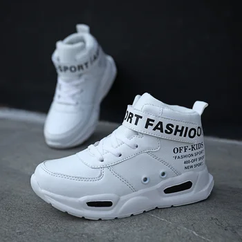 

New Trend Boys Brand Sneakers High Top Young Boy Casual Sneakers White Kid Running Footwear Boy Flats Shoes Kids Boy Sport Shoe