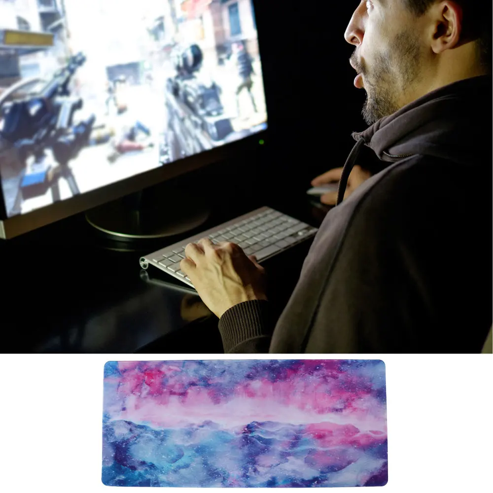 

1 PC Mouse Mat Rectangle Marble Pattern Rubber Anti-slip Mouse Pad Gaming Mouse Mat Mouse Mat for Home Desktop Office