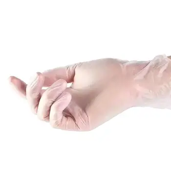 

100pcs Transparent PVC Disposable Gloves Powder-Free Protective Glove Dishwashing Kitchen Cleaning 3 Sizes