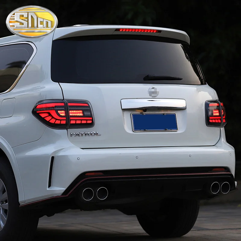 LED Tail Lights for Nissan Patrol Y62 2012- Tail Lamp Car Stlying Drive+ Turn Signal+ Brake+ Fog Lamp+ Reversing Lights