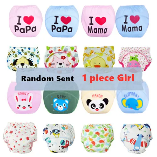 xxk-1 pc girl Новое поступление, детские подгузники, Детские тренировочные штаны, детское нижнее белье, моющиеся многоразовые подгузники, QD07 - Цвет: xxk-1 pc girl