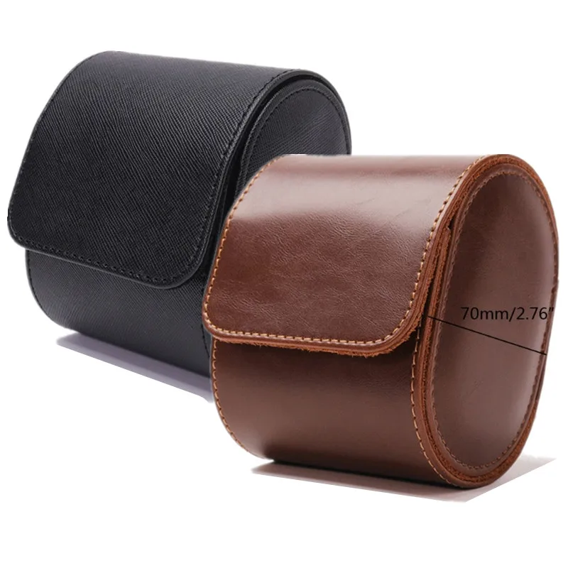 Роскошный кожаный ящик для хранения часов, дорожный одинарный чехол для часов, Подарочная коробка для часов на Рождество, годовщину, день рождения, упаковка для наручных часов