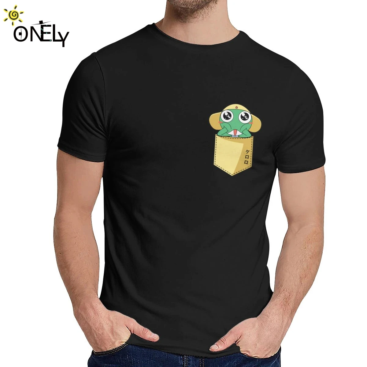 男のtシャツのためシャツケロロアニメsgtカエルスリム人気のラウンドネックレトロラcamiseta Tシャツ Aliexpress