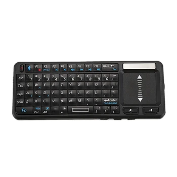 

VIBOTON UKB-106-BT Bluetooth English Mini Small Size Wireless Keyboard Lightweight Multimedia Keyboard with Touchpad for Laptop
