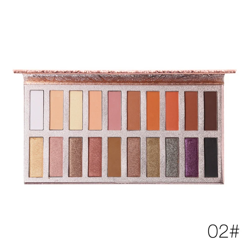 2 20 Colors Eyeshadow Makeup Palette Shimmer Matte Radiant Pigmented Cosmetic Eye Shadow Powder Natural Eyes makeup SW95 - Цвет: 2