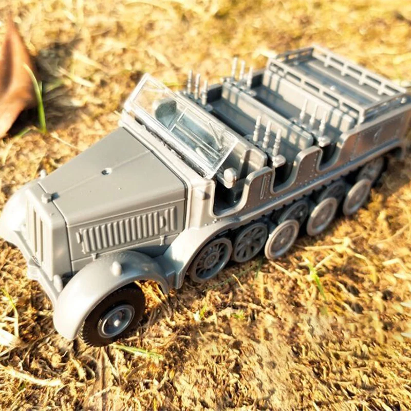 

1:72 Assembled Model Car 4D Wheeled Armored Vehicle Rubber-free Assembly Model Military Toy Car Gifts for Kids Boy