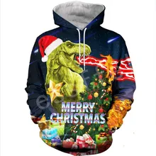 Tessffel Санта Клаус Рождество красочные мужчины/женщины 3D полный печати толстовки/Толстовка/куртка Повседневная Красочные смешной стиль-9