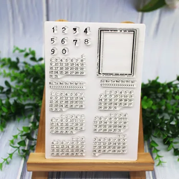 

Calendar month transparent clear stamp stamp yourself decorate time stamp for scrapbook photo album clear stamp