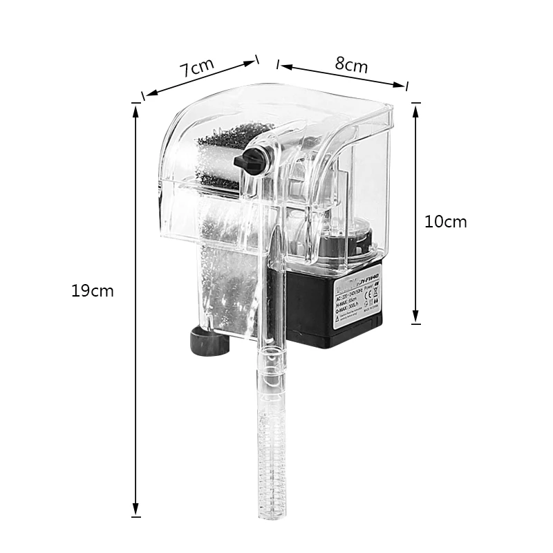 3 In 1 Aquarium Filter Water Oxygen Pump For Fish Tank Filter Circulation Pump Mini Aquarium Waterfall Filter