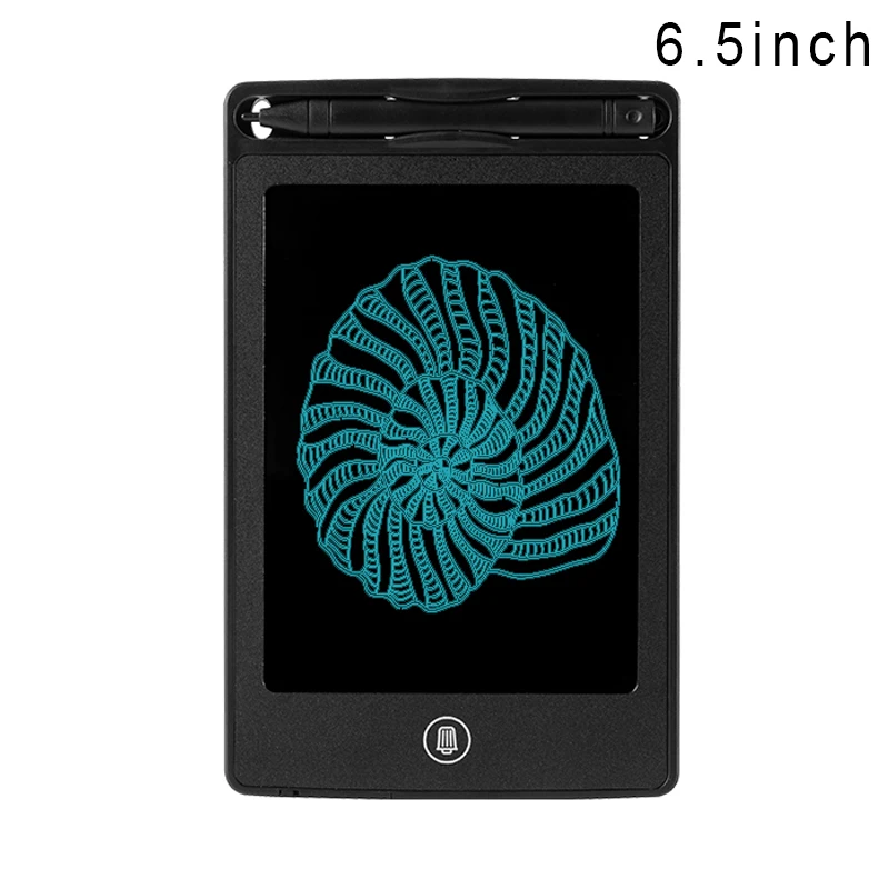 Black 6.5 inch ЖК-планшет 4,4/6,5 дюймов электронная доска для рисования - Цвет: Black 6.5 inch