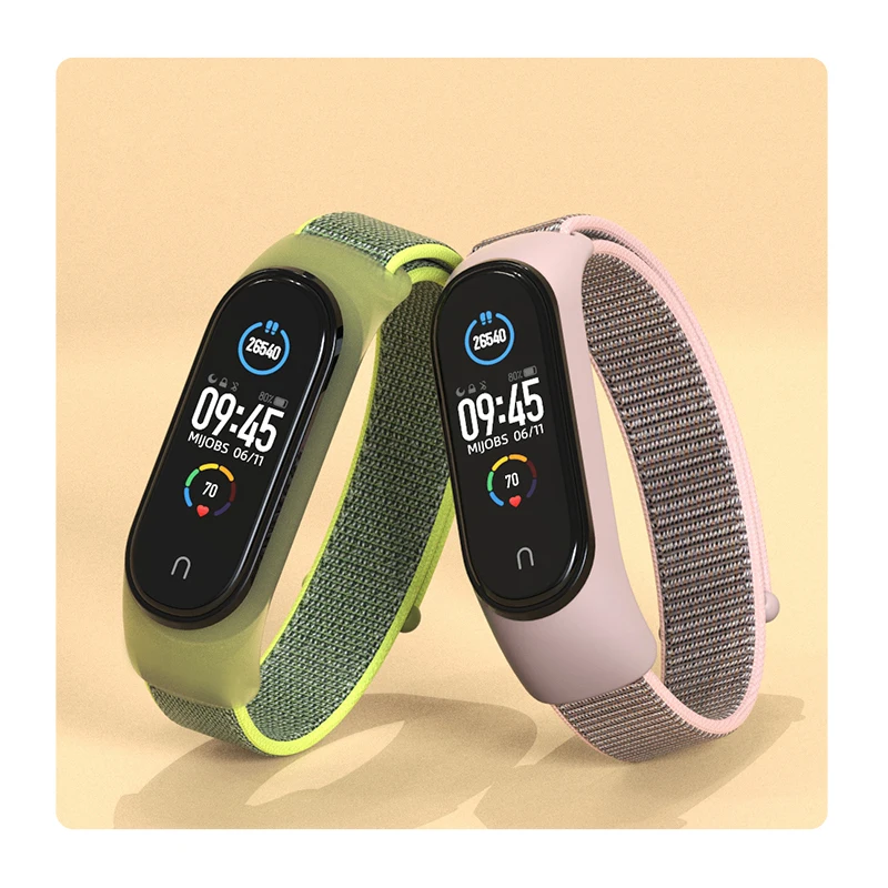 Nylon Strap For xiaomi mi band 6 Bracelet watchband pulsera correa Strap Miband Bracelet Wristband Sport loop Mi band 5 4 3