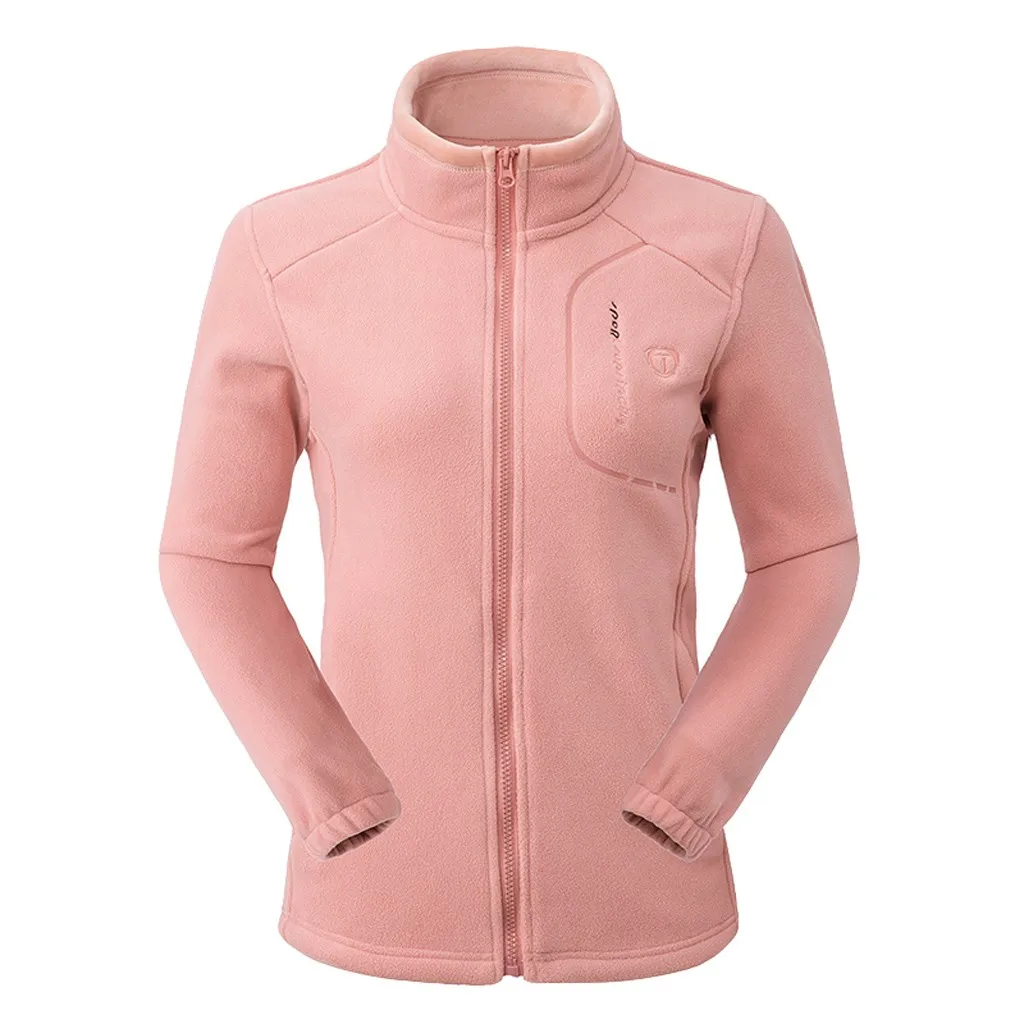 Pink Весенне-осенняя куртка с капюшоном, модное однотонное пальто на молнии с карманами, повседневное пальто с длинными рукавами, верхняя одежда# J30 - Цвет: Pink