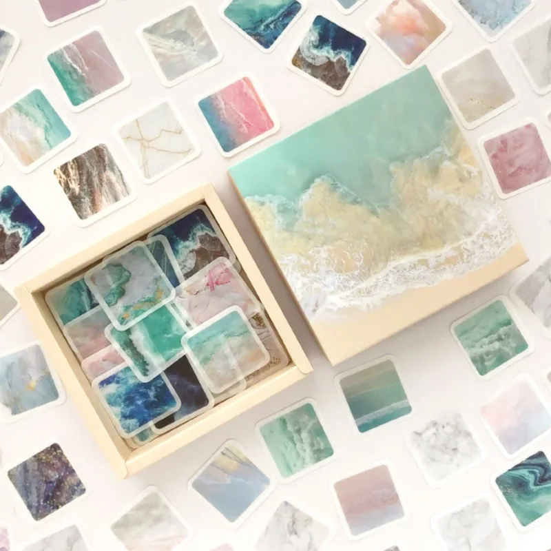 200 шт./упак. Ван Гог парным облака пуля журнал декоративная коробка канцелярских принадлежностей наклейки Скрапбукинг DIY дневник альбом девушка палка - Color: 10