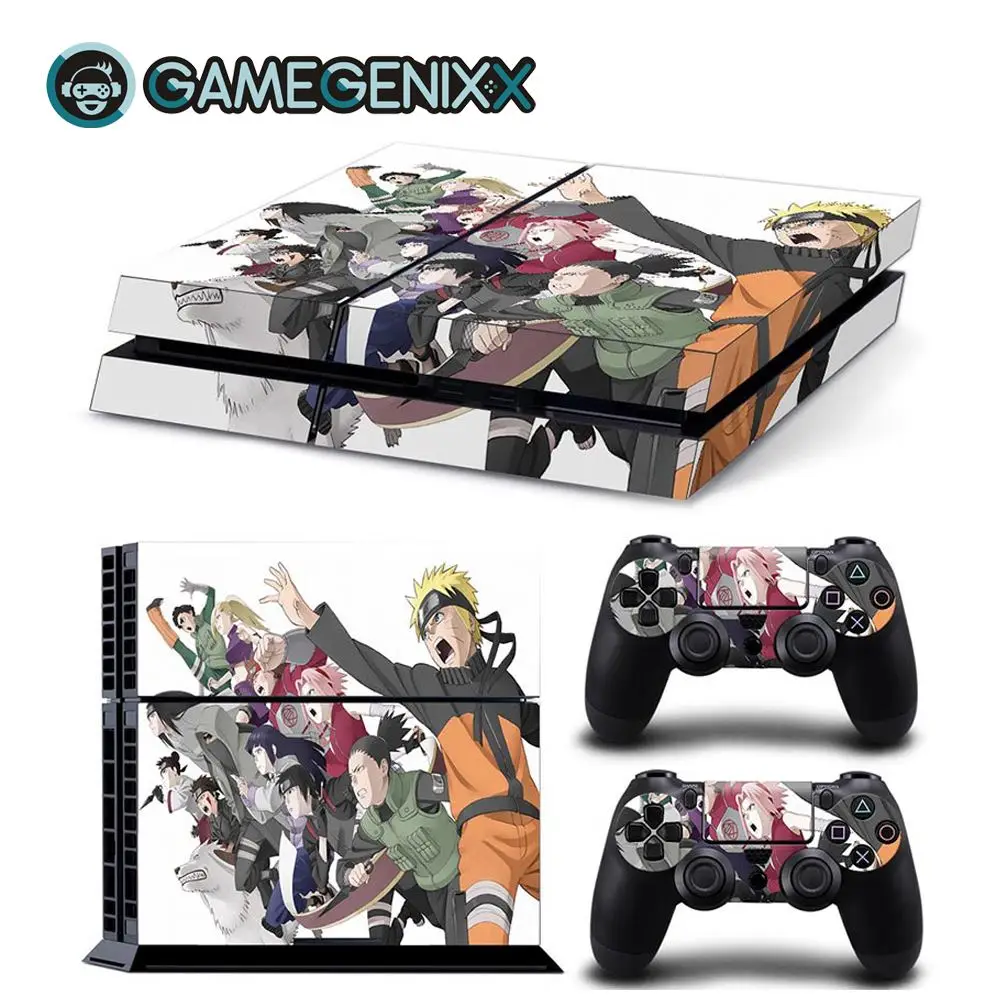 GAMEGENIXX Skin Sticker Protective Vinyl Decal for PS4 Console and 2 Controllers- Naruto