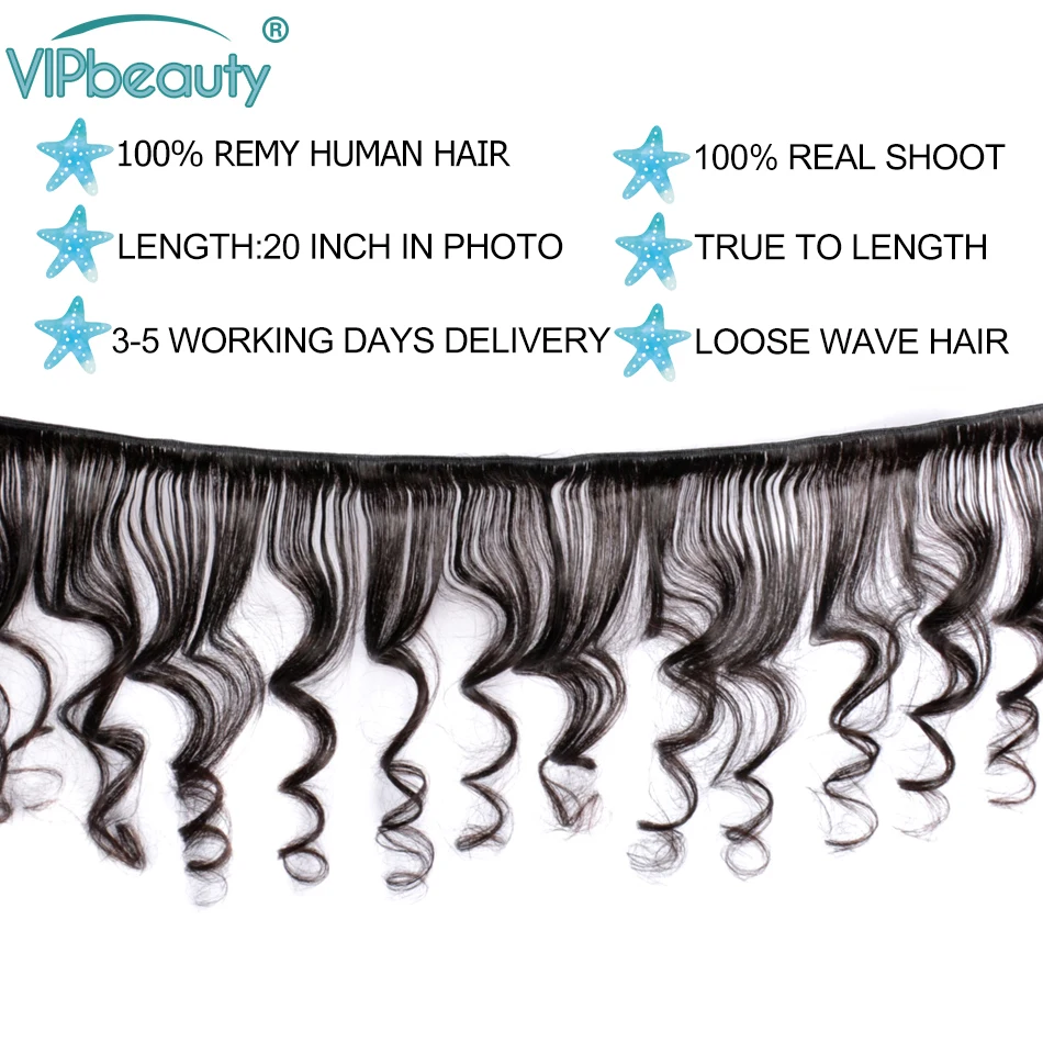 VIPBEAUTY, волнистые волосы, пряди с закрытием, человеческие волосы Remy, пряди с закрытием, бразильские волнистые пряди, 8-28 дюймов