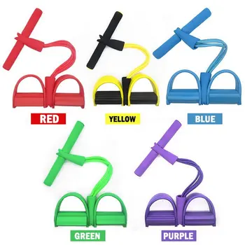 

4 Resistanc Elastic Pull Ropes Exerciser Rower Belly Resistance Band Home Gym Sport Training Elastic Bands For Fitness Equipment