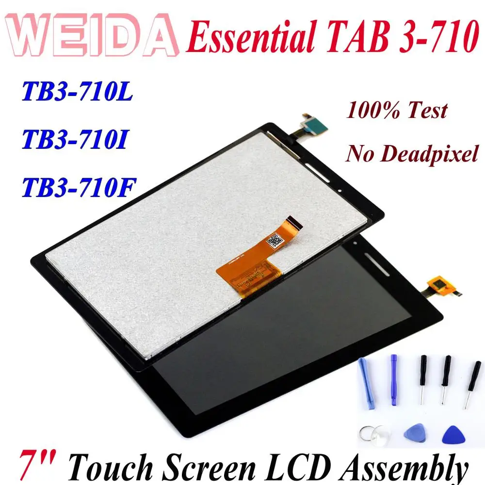 Сменный ЖК-экран WEIDA 7 дюймов для Lenovo TAB 3 Essential 710 планшетный ПК ЖК-дисплей